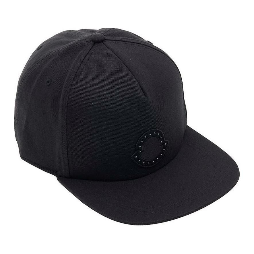 【代購】Moncler 100% Cotton Baseball Caps Men's Black
