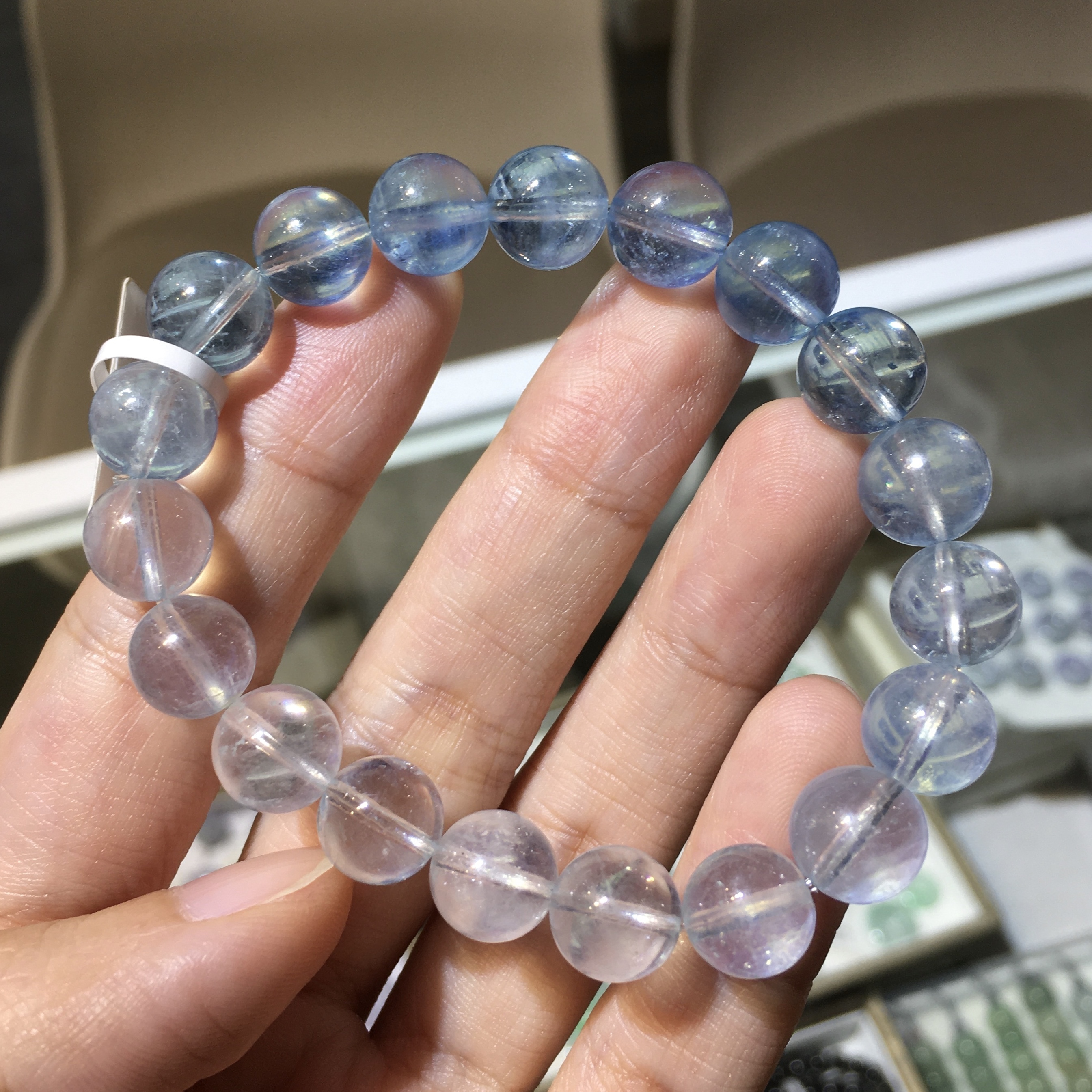 海藍寶手串 06397 9.5mm