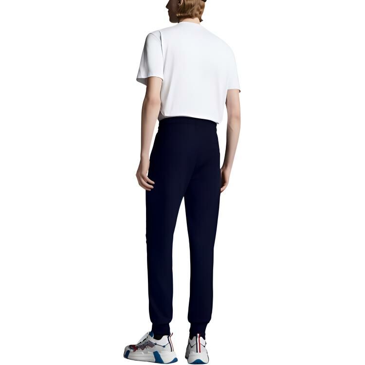 【代購】Moncler SS22 Knitted Sweatpants Men Midnight Blue
