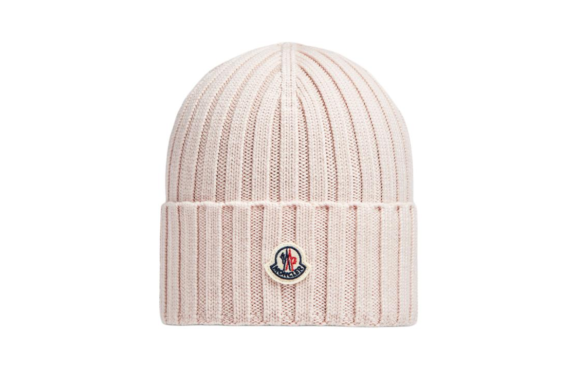【代購】Moncler Logo Patch Ribbed Beanie