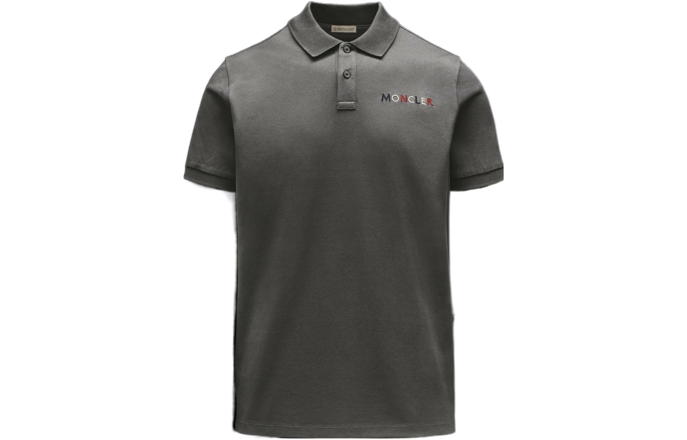【代購】Moncler SS22 Polo Shirts Men Dark Gray