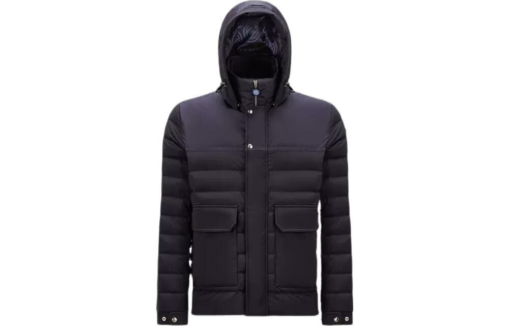 【代購】Moncler X Inter Milan Co brand Down Jackets Men Marine Blue
