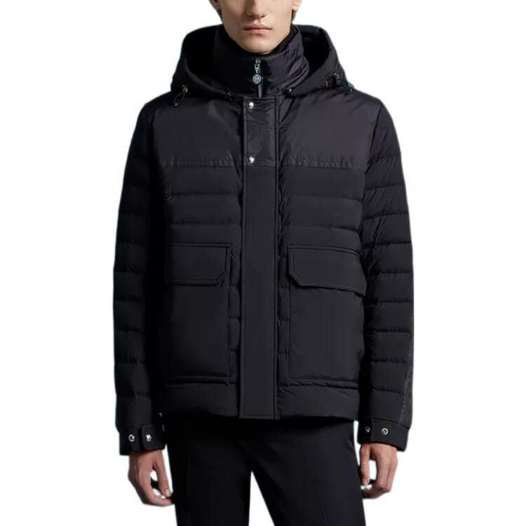 【代購】Moncler X Inter Milan Co brand Down Jackets Men Marine Blue