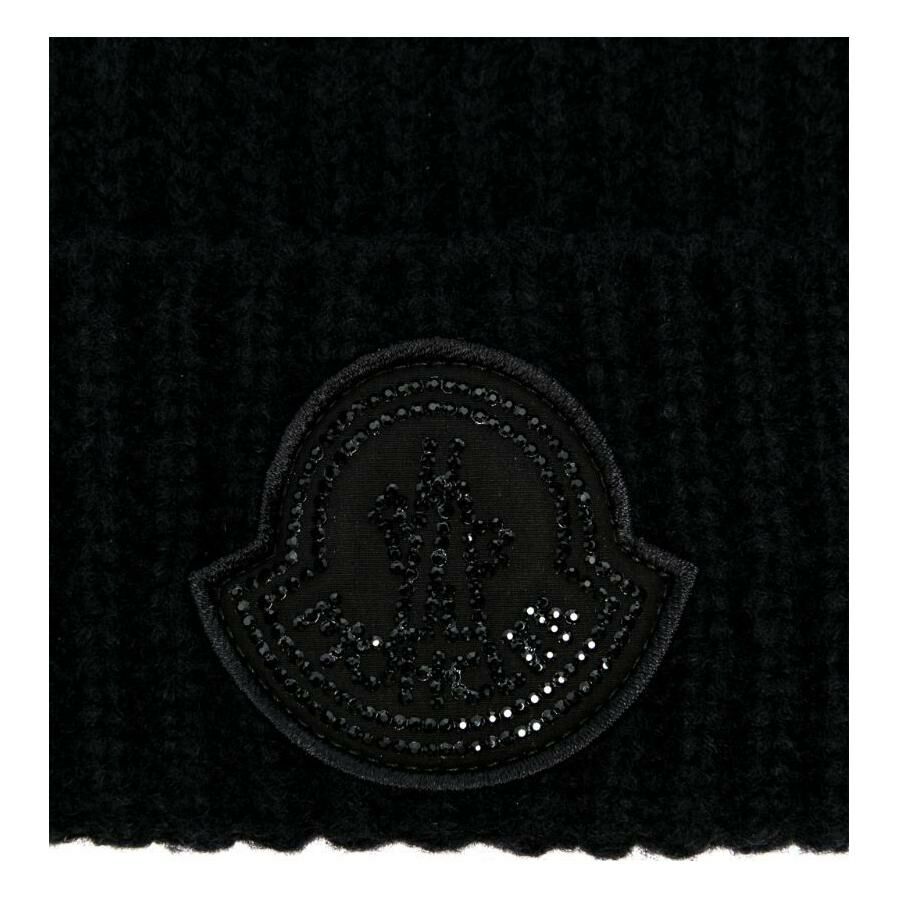 【代購】Moncler Crystal Logo Beanie