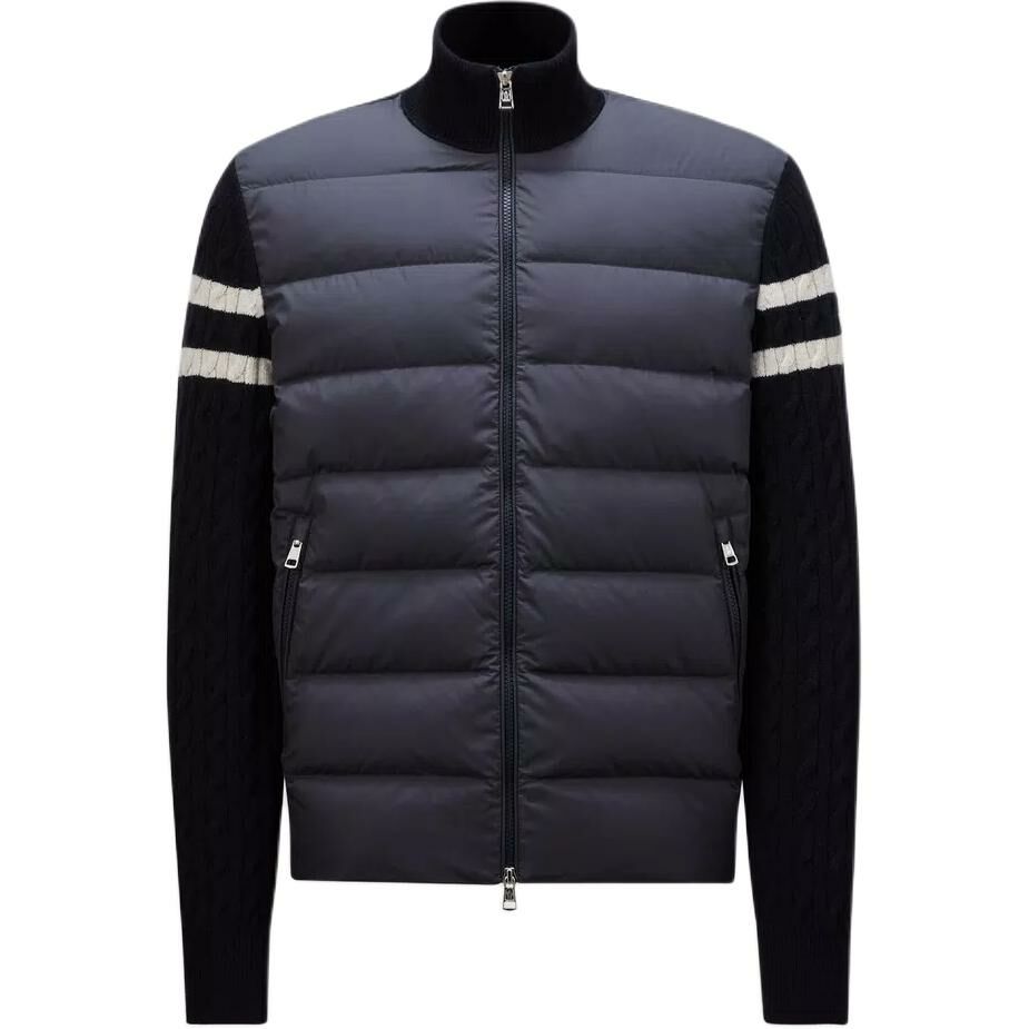 【代購】Moncler Quilted Zip-Up Sweater