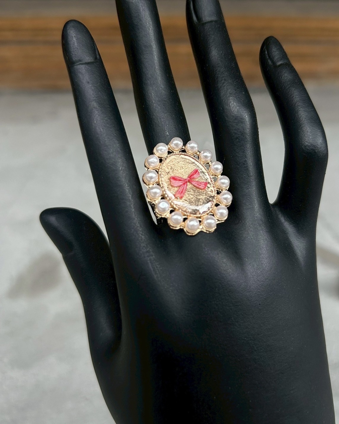 [OURS EN PELUCHE] 復古風戒指 | 蝴蝶結 | NO.31