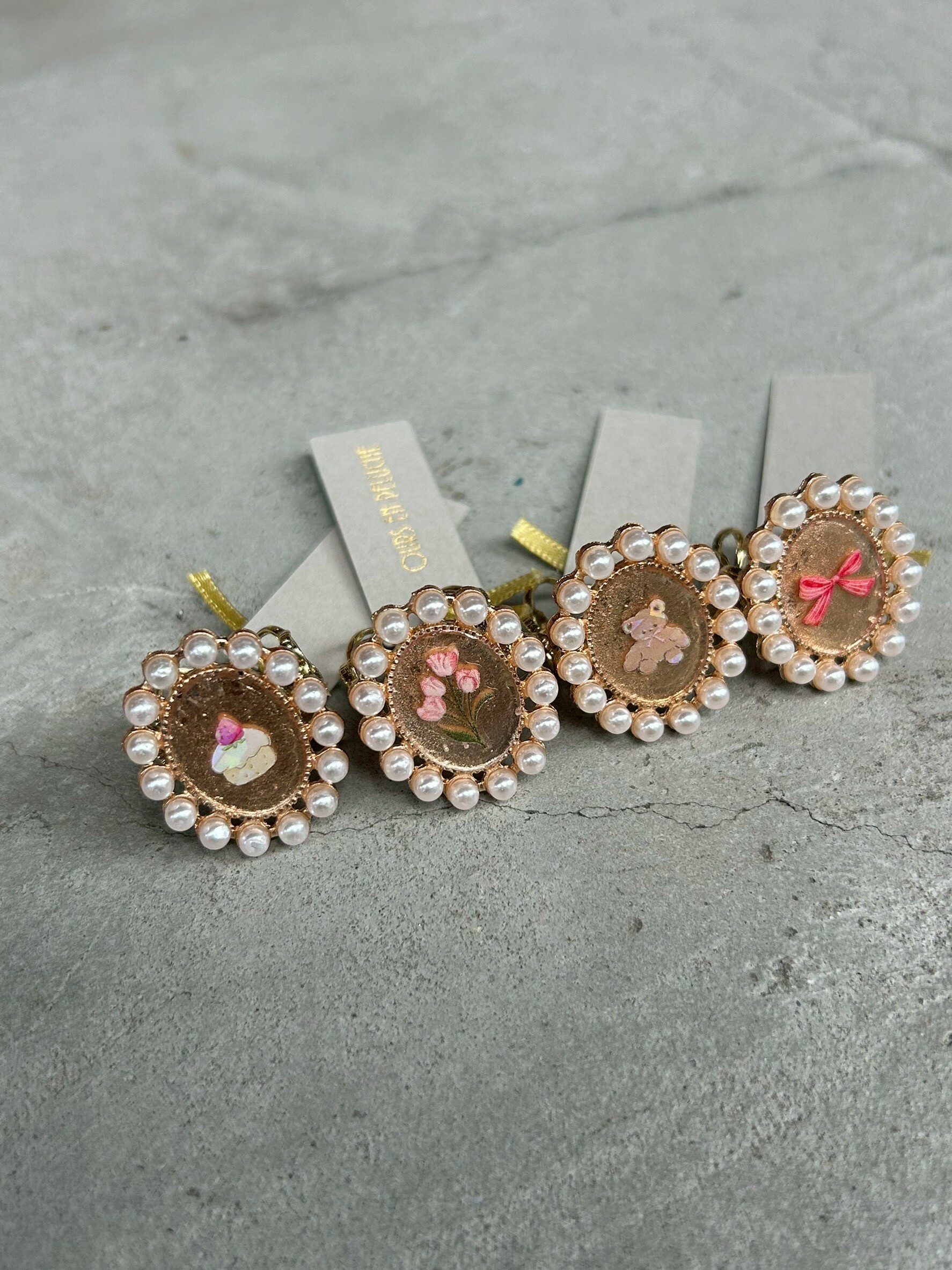 [OURS EN PELUCHE] 復古風戒指 | 蛋糕 | NO.32