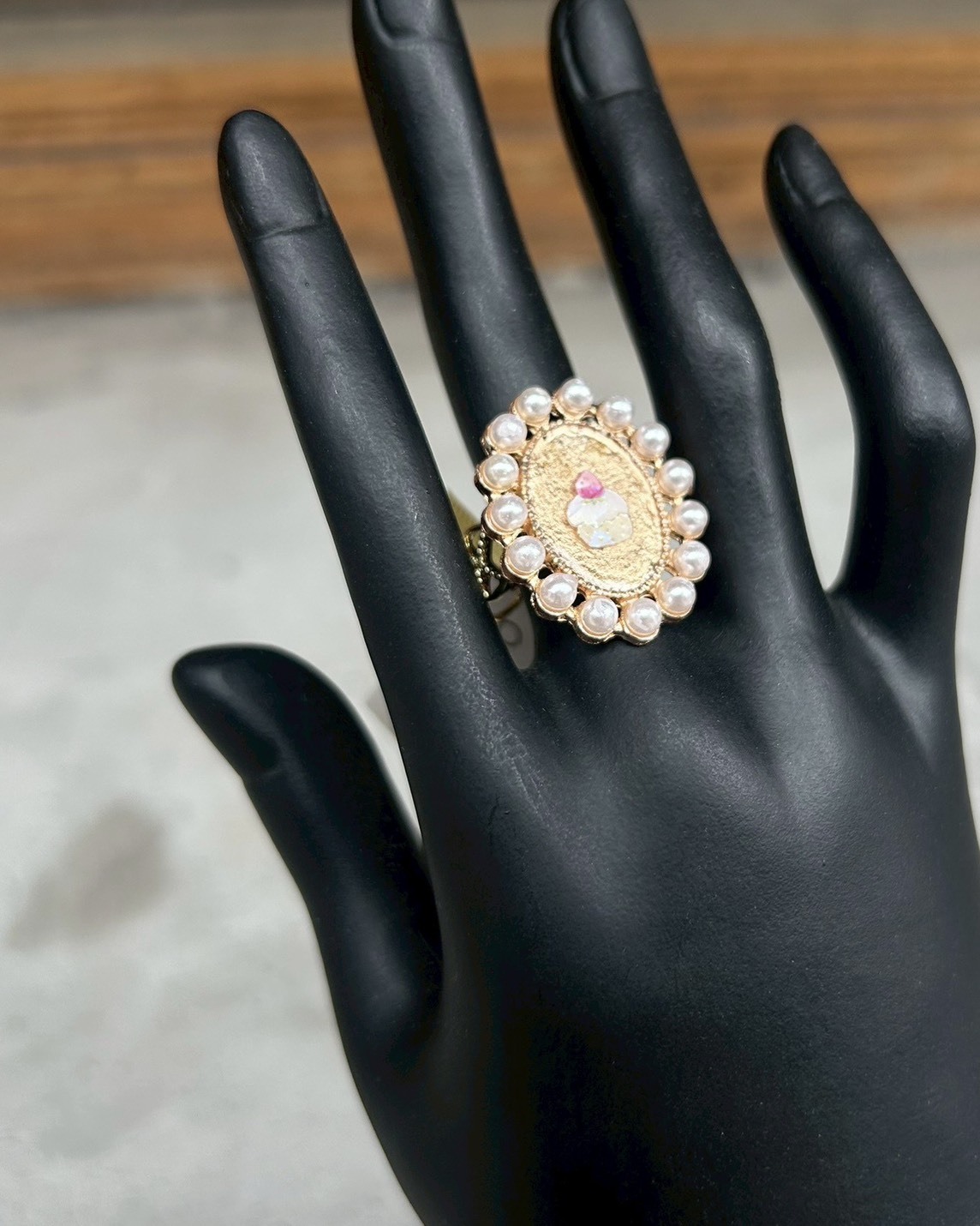 [OURS EN PELUCHE] 復古風戒指 | 蛋糕 | NO.32