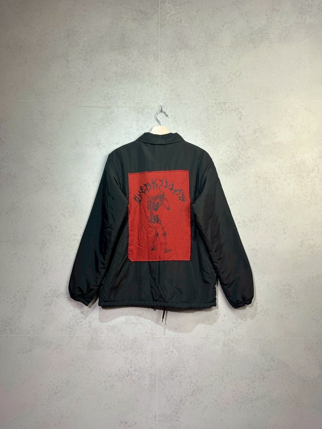 OVKLAB X CHAMPION Black Metal Jacket SIZE L