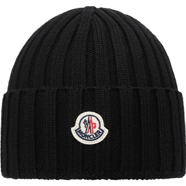 【代購】Moncler Logo Patch Knitted Beanie