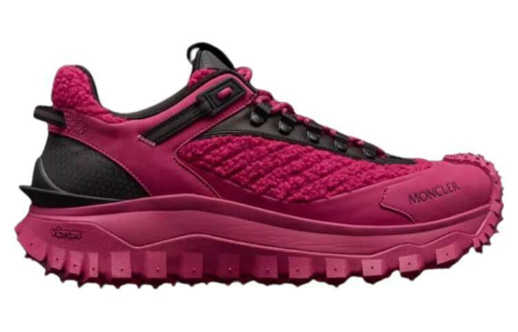 【代購】Moncler Trailgrip Low-Top Casual Shoes Men's Black Pink