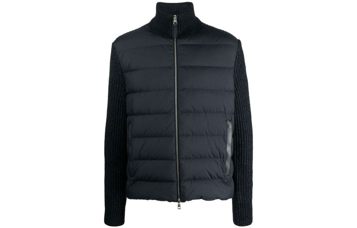 【代購】Moncler Zip-Up Logo Patch Padded Cardigan