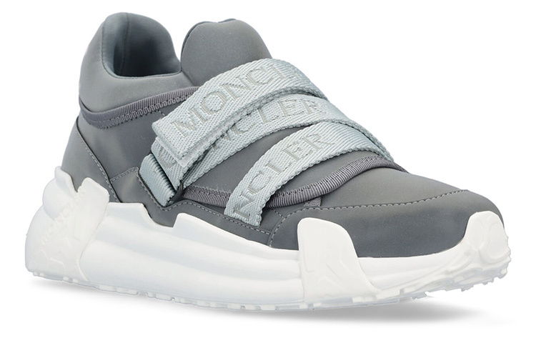 【代購】Moncler Cushioning Low Top Sports Casual Shoes Women's Gray