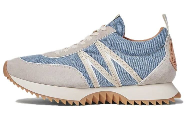 【代購】Moncler Pacey Denim Lace Up Sneakers Women's