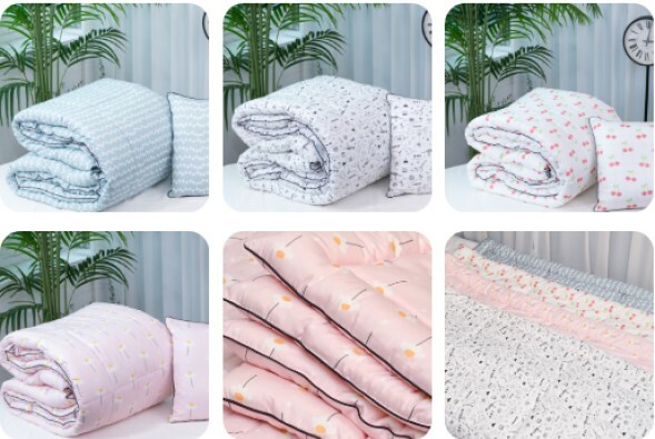 韓國直送🇰🇷/床上用品 Ahtty.Blanc 純棉雙面床被 (細/大)