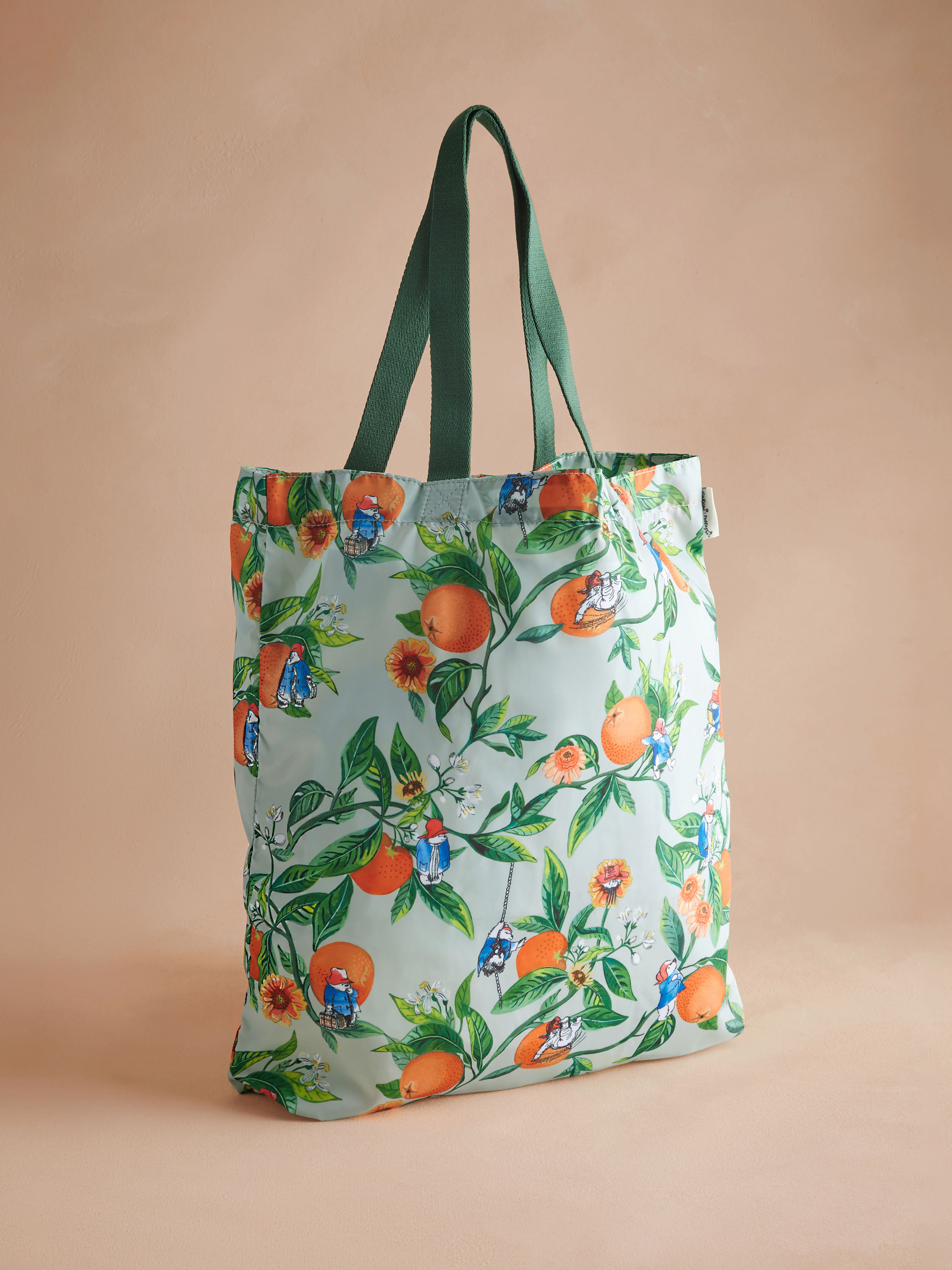 Paddington Oranges柏靈頓熊春夏聯名釘釦式口袋折疊購物袋