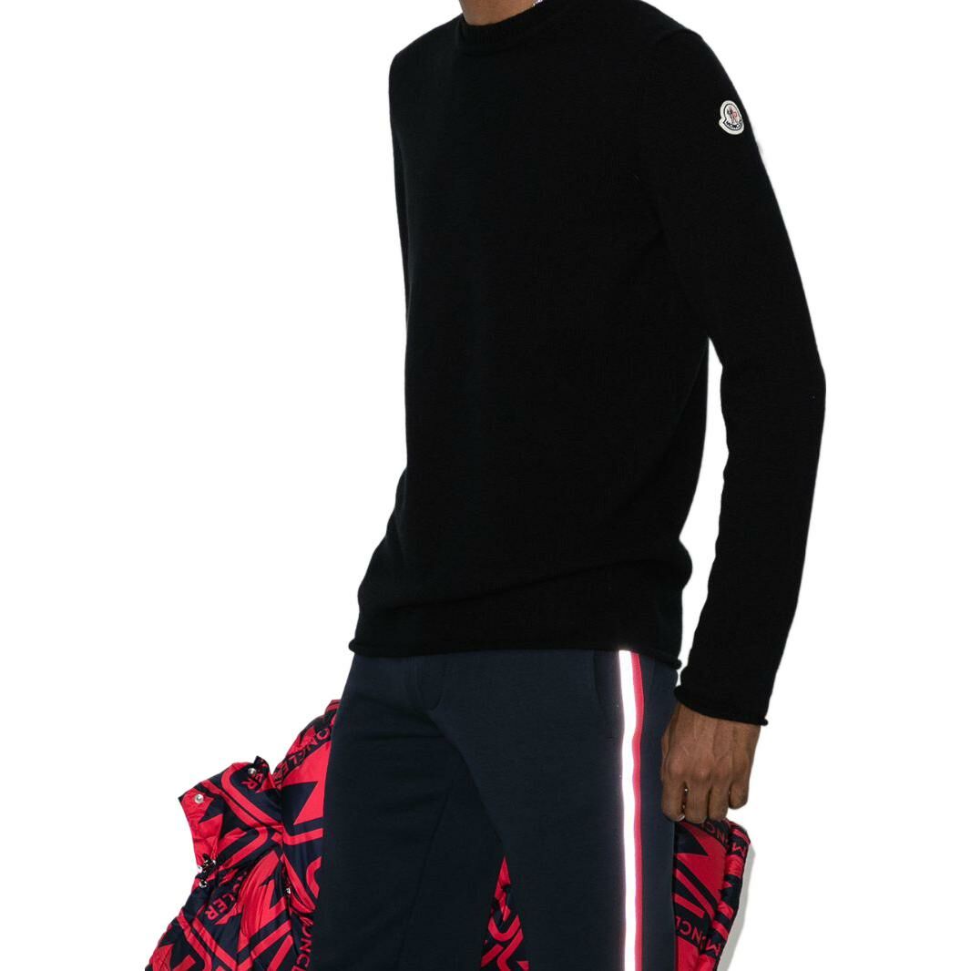 【代購】Moncler Simple Logo appliqued Wool Jumper
