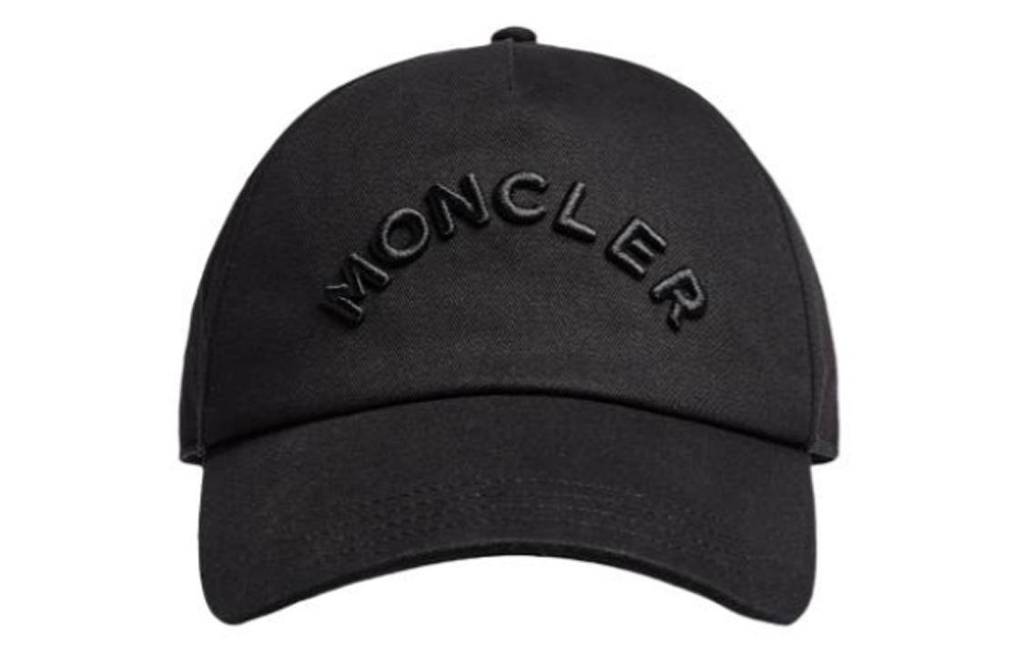 【代購】Moncler Cotton, Gabardine Baseball Caps Men's Black