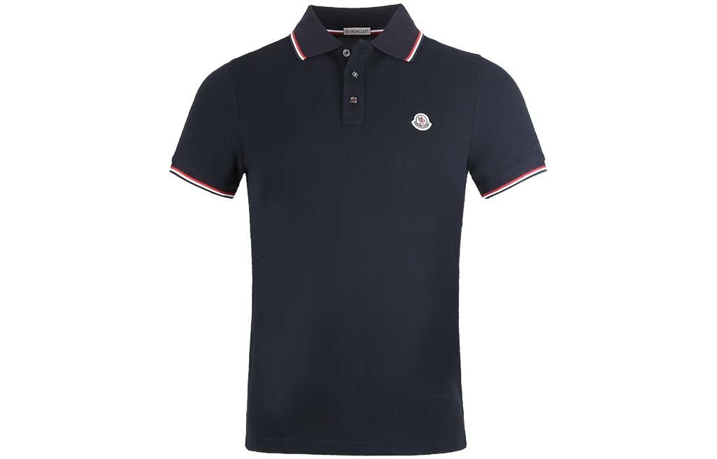 【代購】Moncler Logo Patch Short Sleeved Polo Shirt