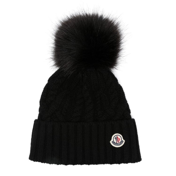 【代購】Moncler Pom Pom Embellished Knitted Beanie