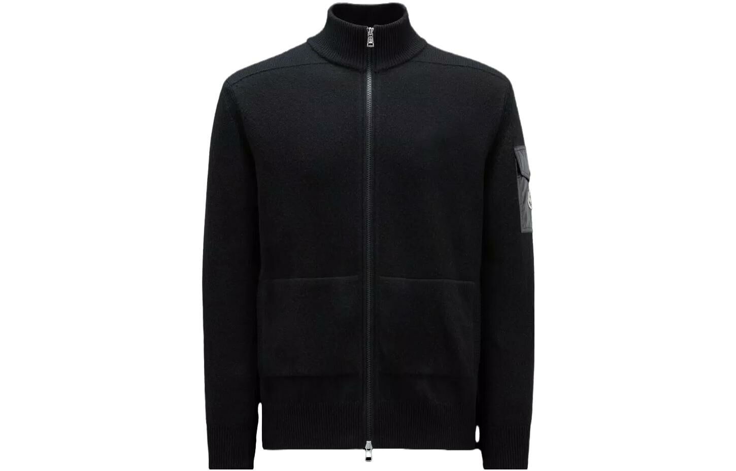 【代購】Moncler Logo-patch Fine-knit Jacket