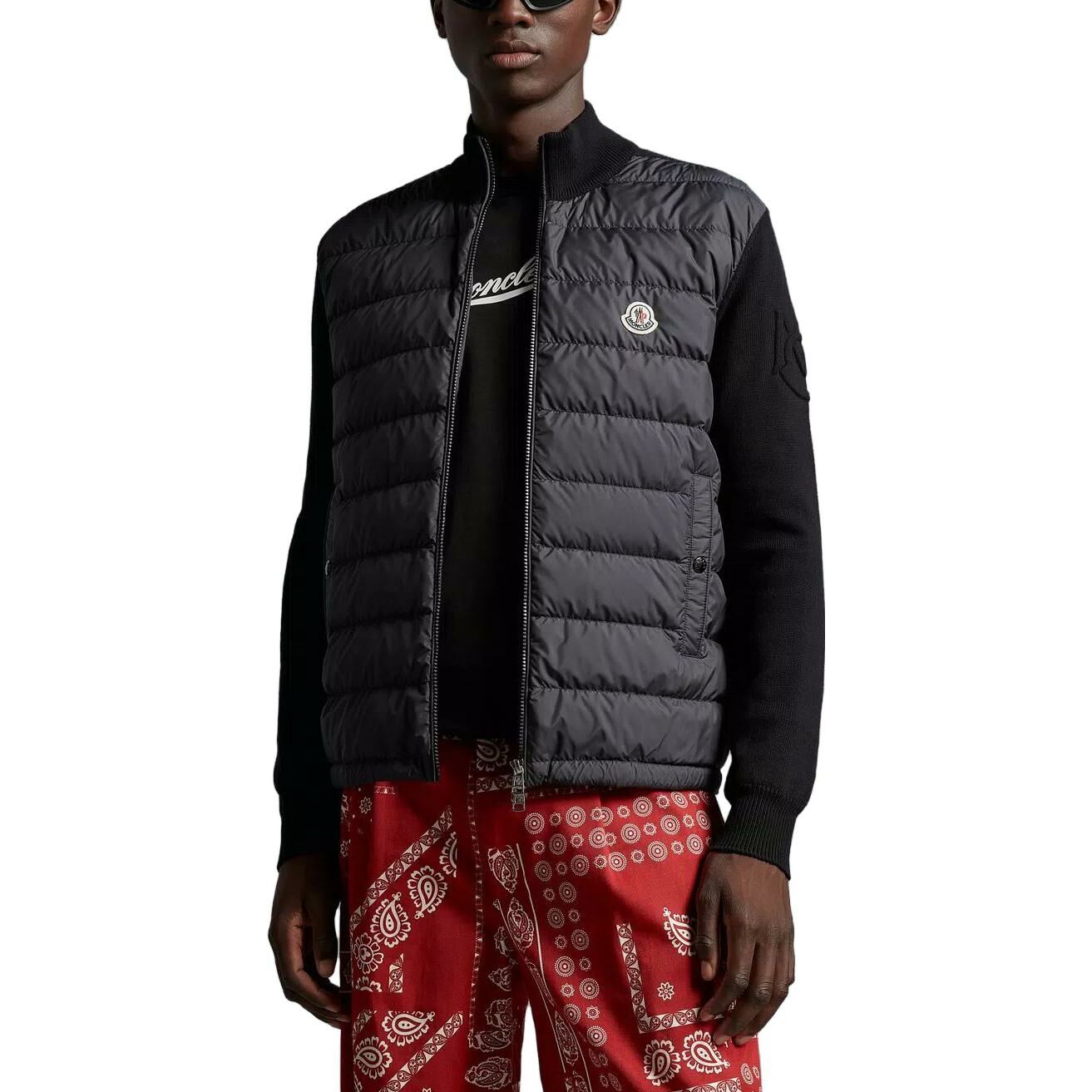 【代購】Moncler Padded panel Knit Cardigan