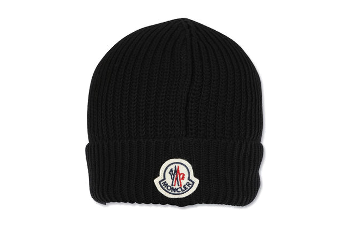 【代購】Moncler Cotton Beanies Men's Black
