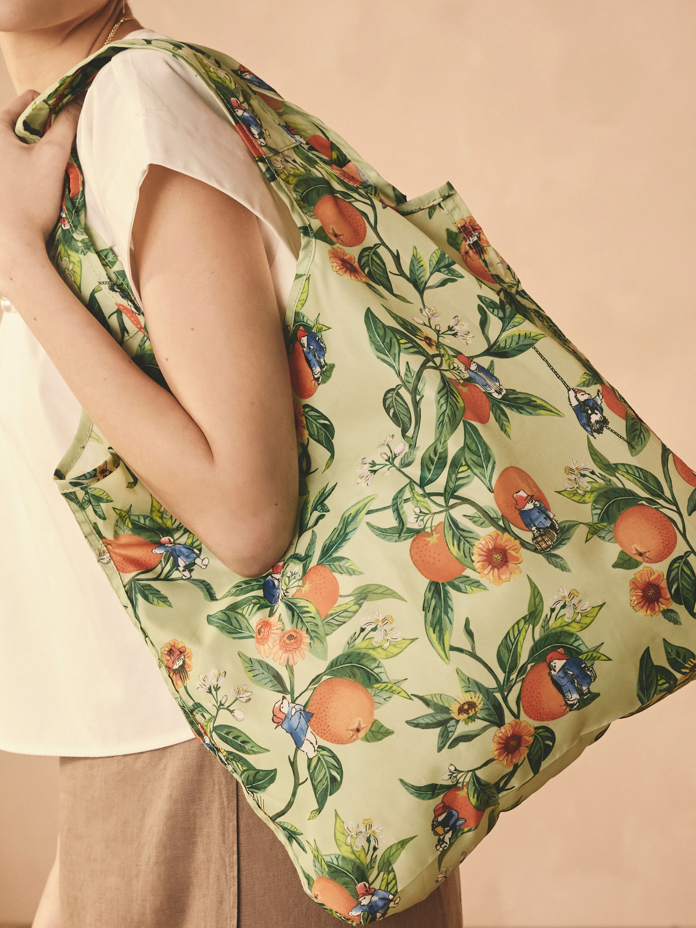 Paddington Oranges柏靈頓熊春夏聯名輕便型環保購物袋