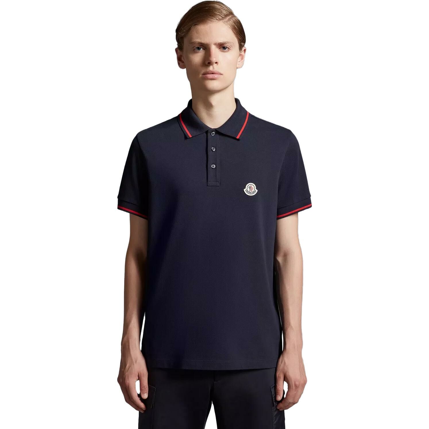 【代購】Moncler Polo Shirts Men Night Blue