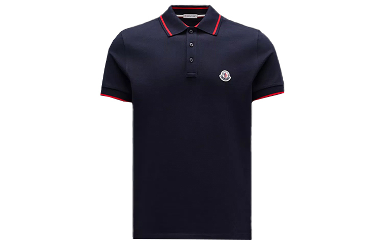 【代購】Moncler Polo Shirts Men Night Blue