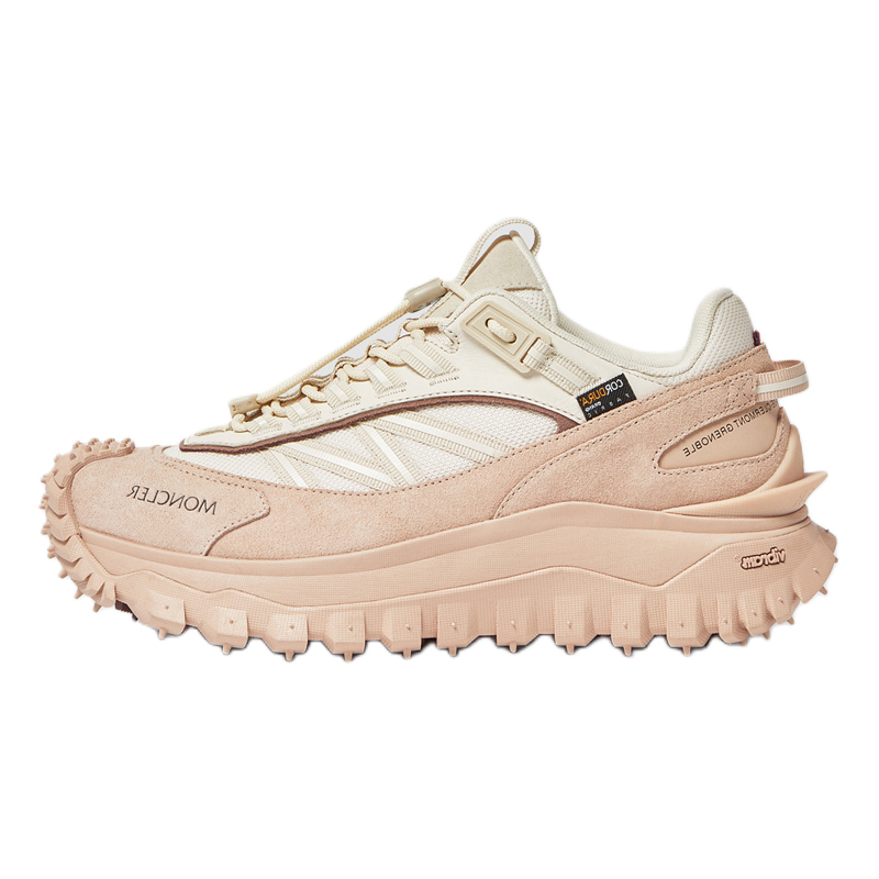 【代購】Moncler Trailgrip Low-Top Casual Shoes 4.5cm Women's White Pink