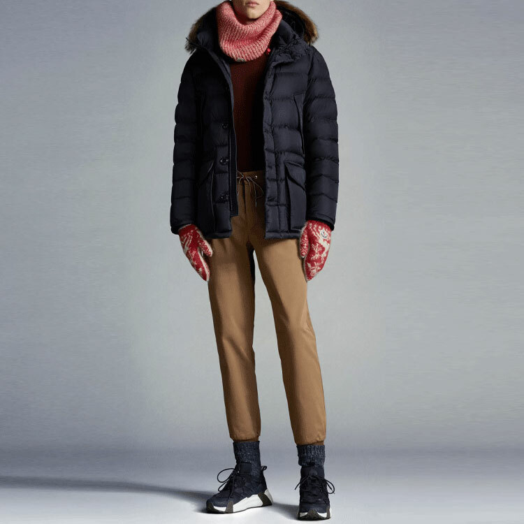 【代購】Moncler SS22 Solid Color Hooded Down Jacket Men's Blue