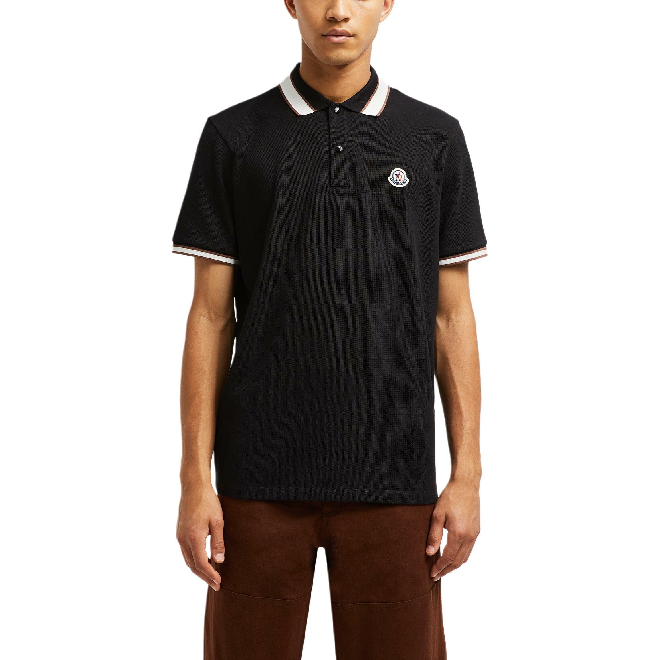 【代購】Moncler Logo Patch Short Sleeved Polo Shirt