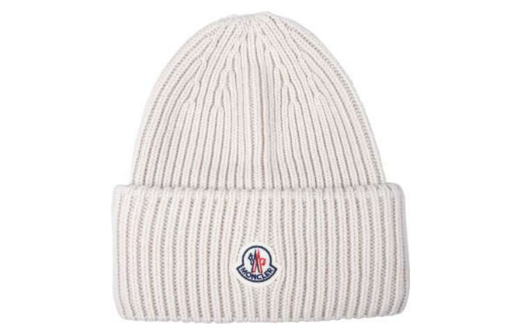 【代購】Moncler Logo Patch Ribbed Beanie