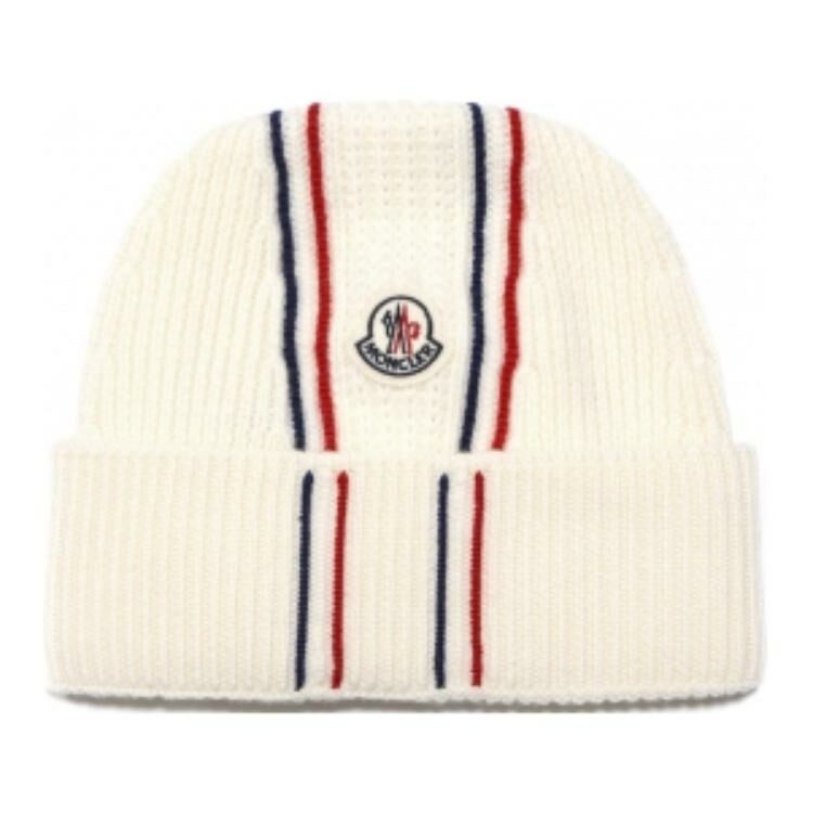 【代購】Moncler Virgin Wool Beanies Men's White