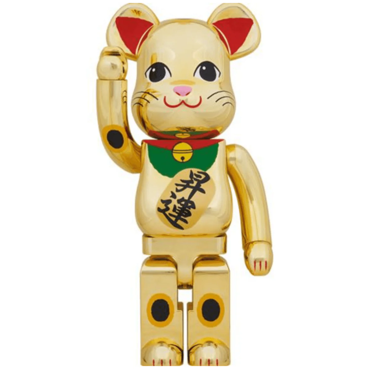 招き猫 招財貓 昇運 金 1000％ BE@RBRICK
