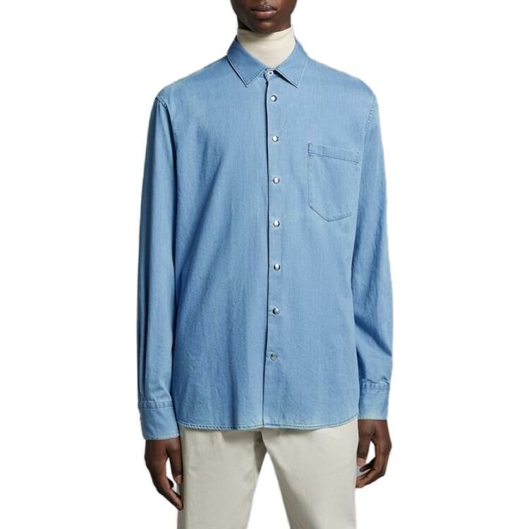 【代購】Moncler Shirts Men Light Blue