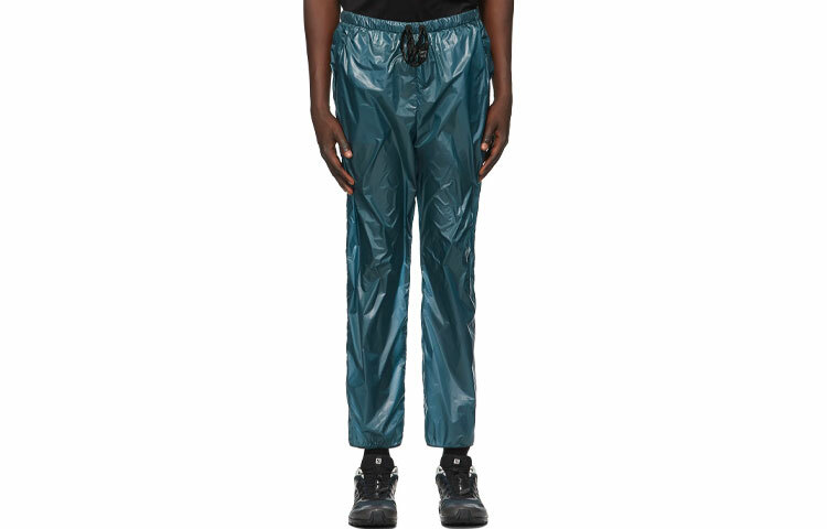 【代購】Moncler Knitted Sweatpants Men Gray Blue