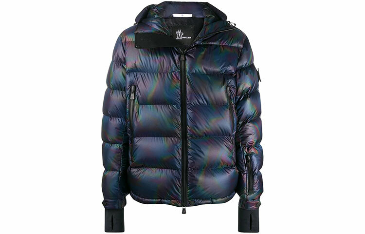 【代購】Moncler Solid Color Hooded Down Jacket Men's Dark Blue