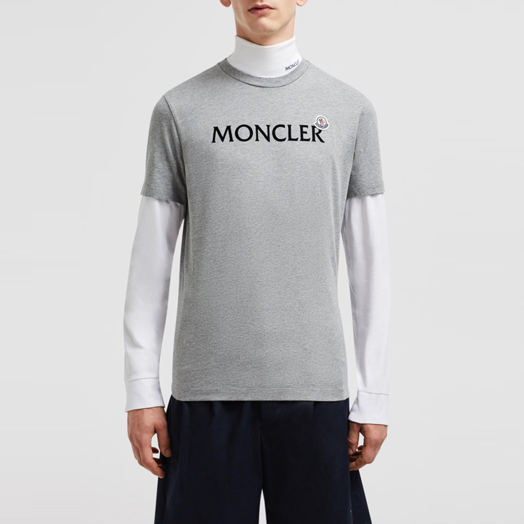 【代購】Moncler Flocked logo Cotton T shirt