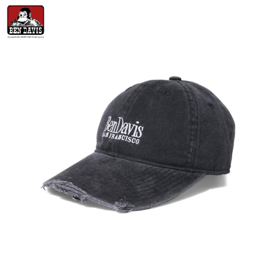【 BEN DAVIS | 刺繡破損棒球帽 - 2色 】