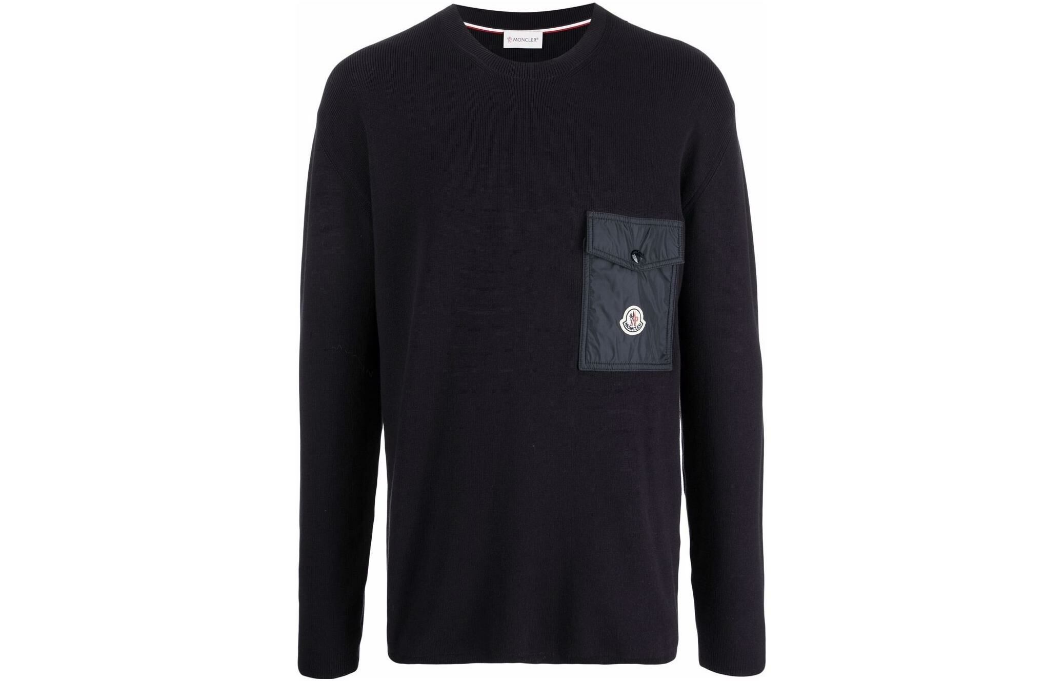 【代購】Moncler Logo patch Ribbed Jumper