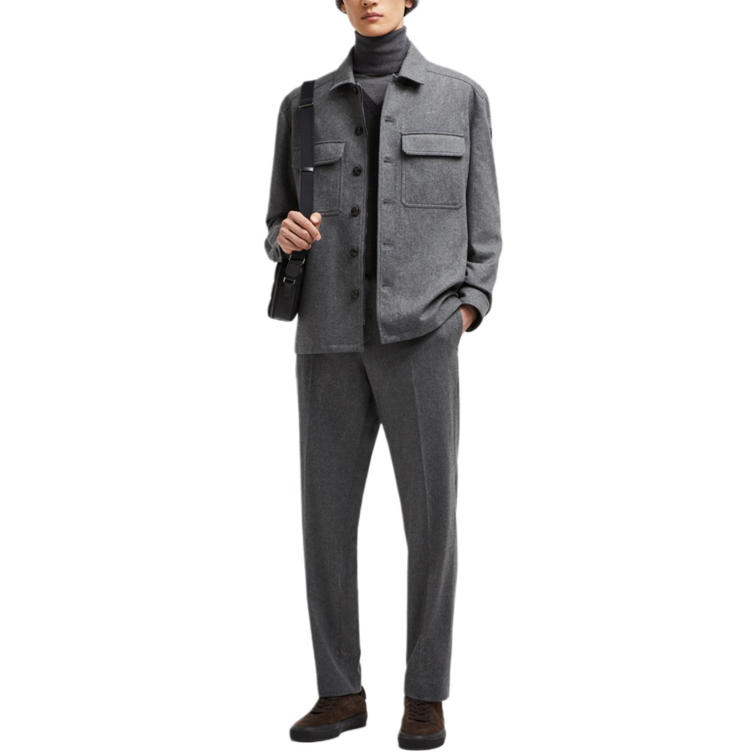 【代購】Moncler Pressed-crease Straight-leg Trousers