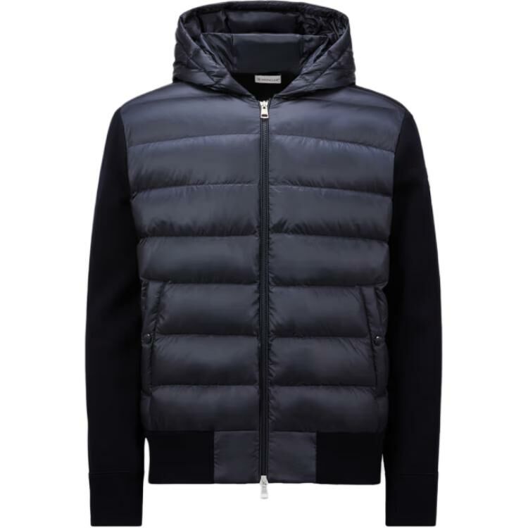 【代購】Moncler Knitted Zip-Up Padded Hoodie