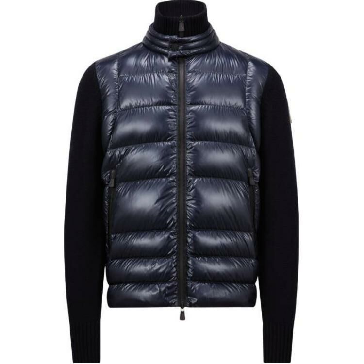 【代購】Moncler Logo Patch Padded Knit Cardigan