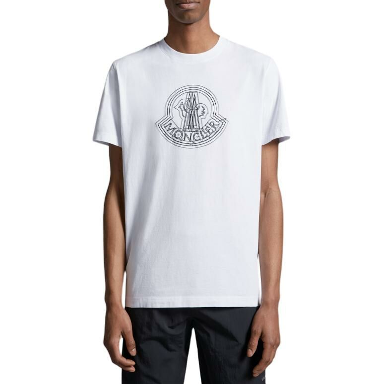 【代購】Moncler Appliqué logo Cotton T shirt