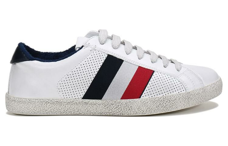 【代購】Moncler Low Top Stylish Skateboarding Shoes Men's White