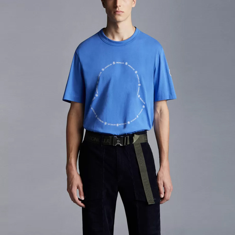 【代購】Moncler SS22 T-Shirts Men Night Blue