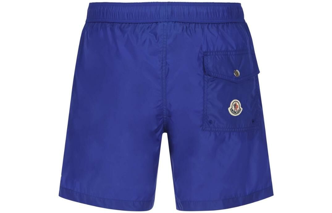 【代購】Moncler Logo Patch Drawstring Boxer Swim Shorts