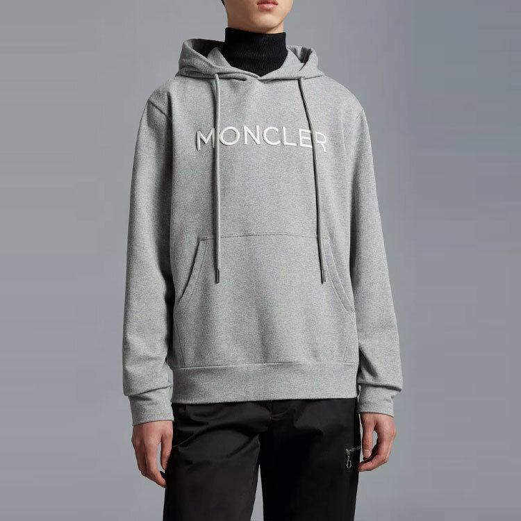 【代購】Moncler Logo print Drawstring Hoodie